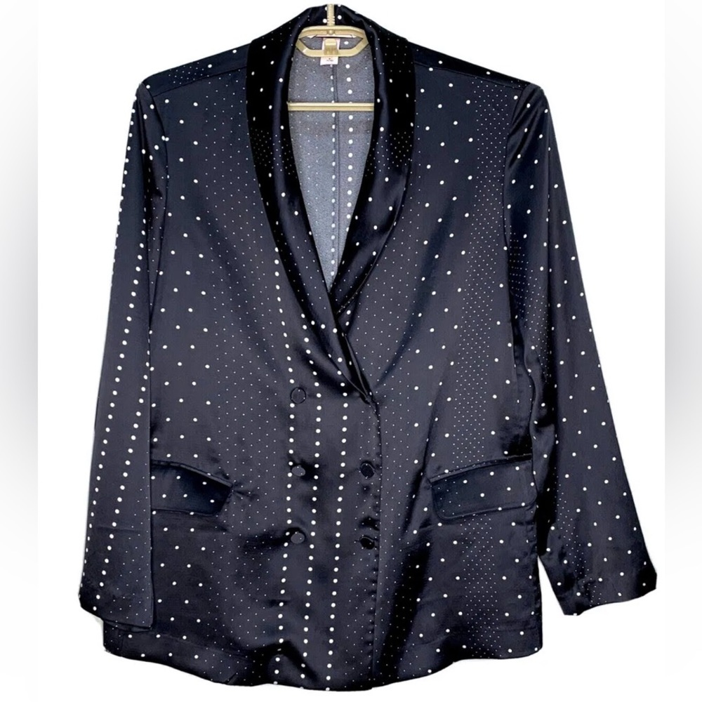 5 for 25 🎃 ⭐️Sexy Satin Oversized polka-dot blazer